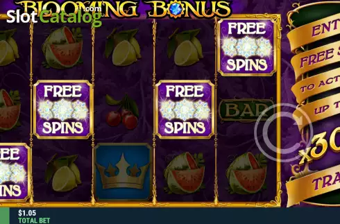 Οθόνη5. Blooming Bonus Κουλοχέρης
