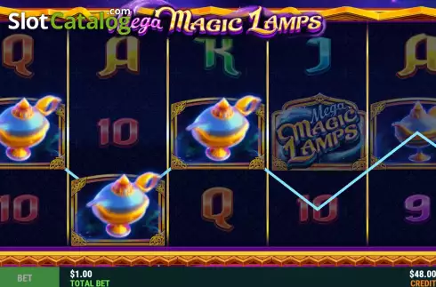 Οθόνη3. Mega Magic Lamps Κουλοχέρης