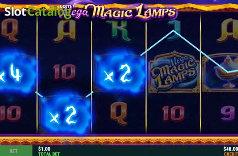 Οθόνη4. Mega Magic Lamps Κουλοχέρης