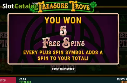 Οθόνη9. Treasure Trove (Slot Factory) Κουλοχέρης