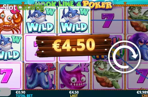 Οθόνη5. Hook, Line & Poker Κουλοχέρης 