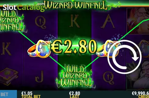 Οθόνη4. Wizard WinFall Κουλοχέρης