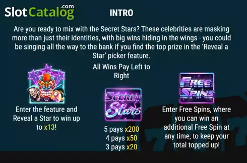 Οθόνη5. Secret Stars Κουλοχέρης 