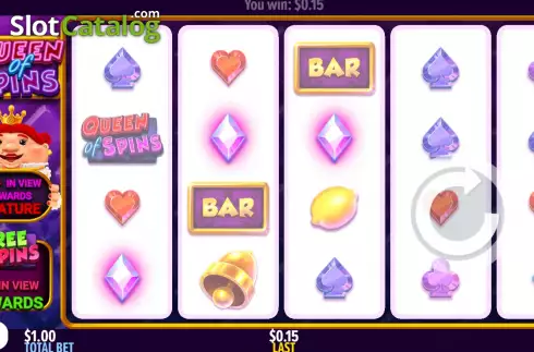 Οθόνη3. Queen of Spins Κουλοχέρης