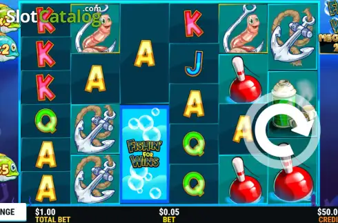 Οθόνη2. Fishin for Wins Megaways Κουλοχέρης
