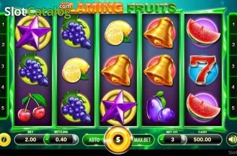 Οθόνη2. Flaming Fruits (SlotVision) Κουλοχέρης 