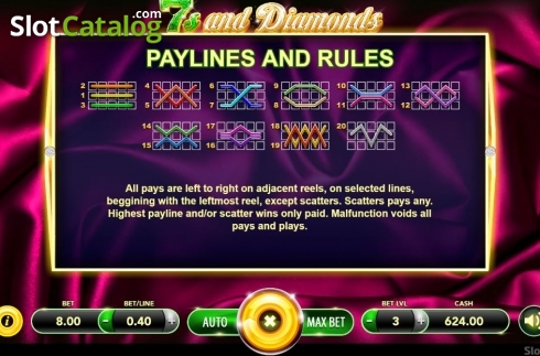 Οθόνη7. 7s and Diamonds Κουλοχέρης