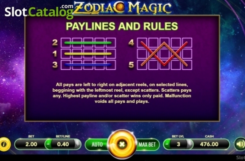 Οθόνη7. Zodiac Magic Κουλοχέρης