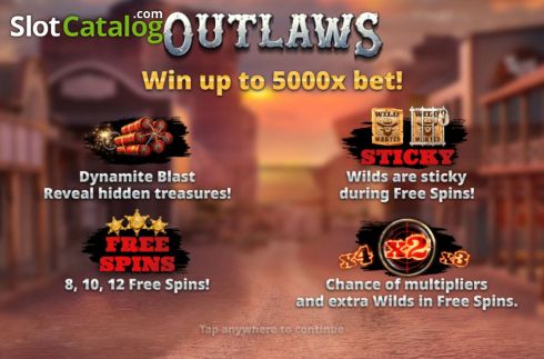 Οθόνη2. Outlaws (Slotmill) Κουλοχέρης
