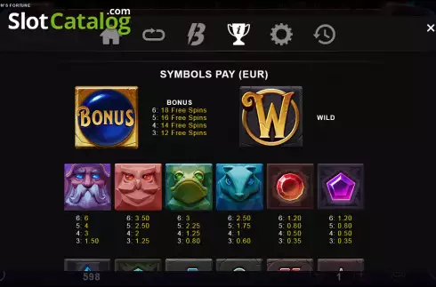 Οθόνη8. Merlins Fortune Κουλοχέρης