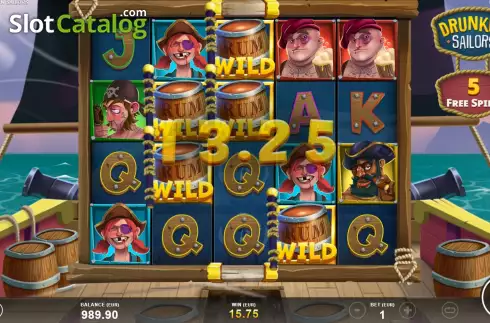 Οθόνη7. Drunken Sailors (Slotmill) Κουλοχέρης