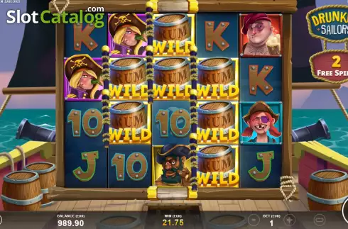 Οθόνη8. Drunken Sailors (Slotmill) Κουλοχέρης