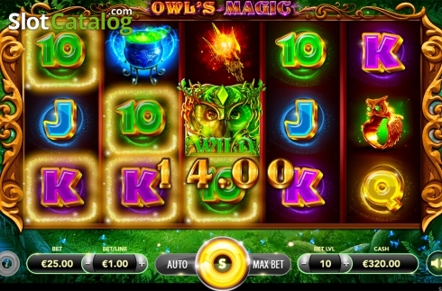 Οθόνη4. Owl's Magic Κουλοχέρης