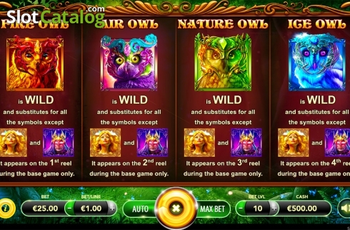 Οθόνη9. Owl's Magic Κουλοχέρης