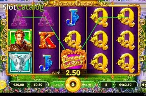 Οθόνη3. Gold and Glory (Slotmotion) Κουλοχέρης