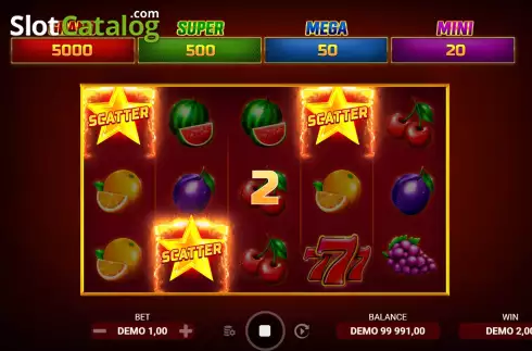 Οθόνη3. Lucky Fruit Spins Κουλοχέρης