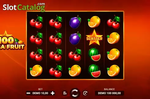 Οθόνη2. Mega Fruit 100 Κουλοχέρης