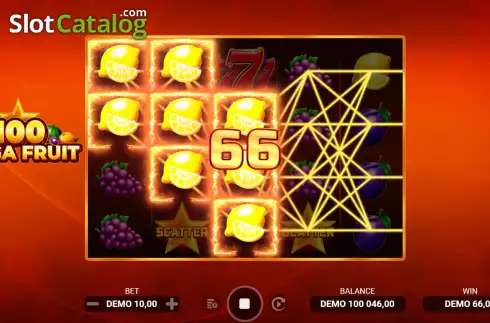 Οθόνη3. Mega Fruit 100 Κουλοχέρης