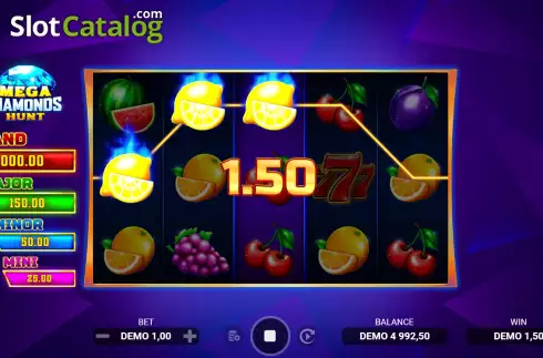 Οθόνη3. Mega Diamonds Hunt Κουλοχέρης