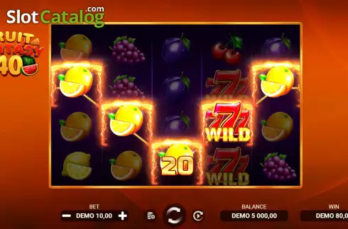 Οθόνη3. Fruit Fantasy 40 Κουλοχέρης