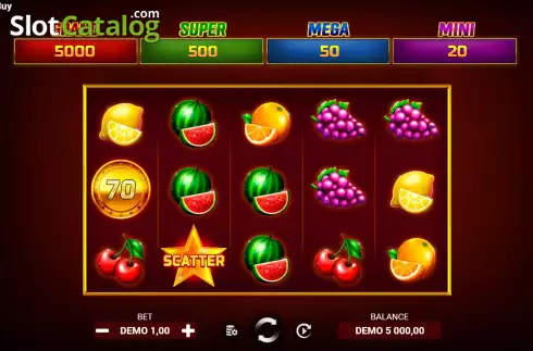 Οθόνη2. Lucky Fruit Spins Bonus Buy Κουλοχέρης