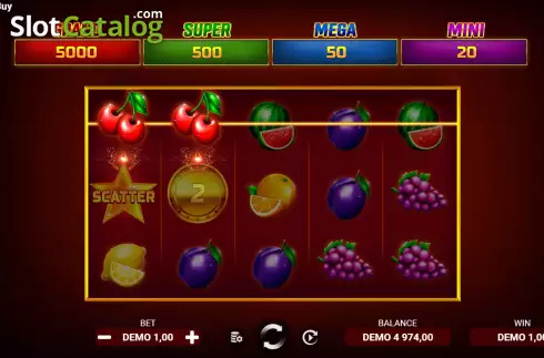 Οθόνη3. Lucky Fruit Spins Bonus Buy Κουλοχέρης