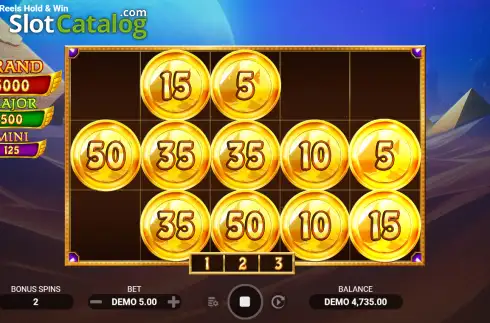 Οθόνη3. Book of Reels Hold & Win Κουλοχέρης
