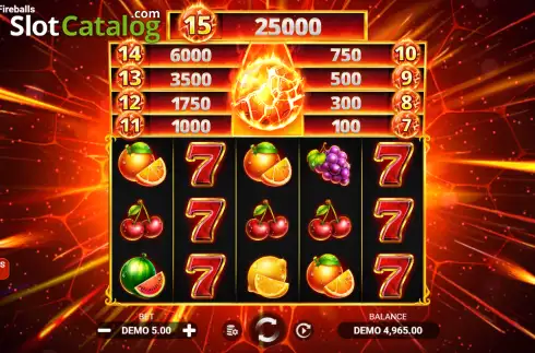 Οθόνη2. Blazing Fireballs Κουλοχέρης