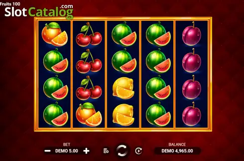 Οθόνη2. Fun Fair Fruits 100 Κουλοχέρης