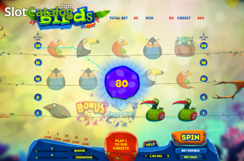 Οθόνη3. Birds Slot Κουλοχέρης