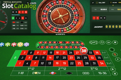 Οθόνη3. Virtual Roulette (Smartsoft Gaming) Κουλοχέρης