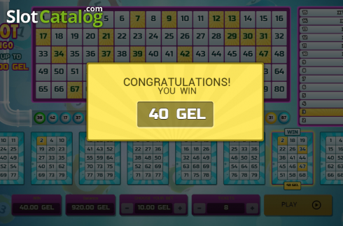 Οθόνη3. Slot Bingo Κουλοχέρης