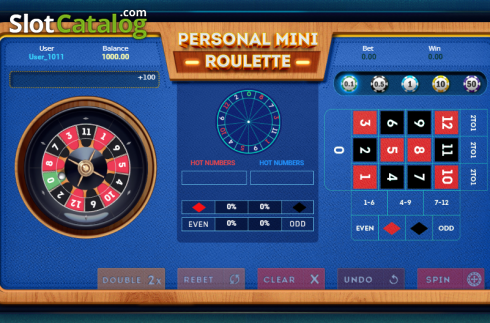 Οθόνη2. Personal Mini Roulette Κουλοχέρης 