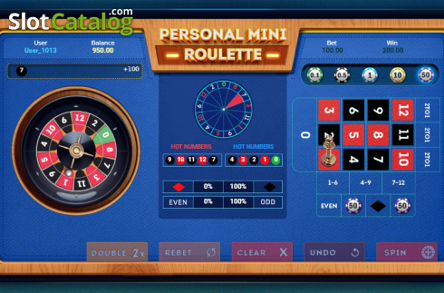Οθόνη4. Personal Mini Roulette Κουλοχέρης 