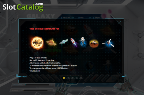 Οθόνη5. Galaxy Slot Κουλοχέρης