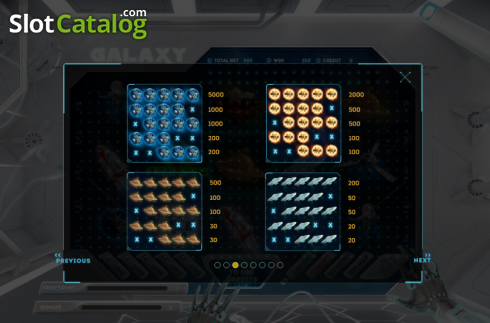 Οθόνη7. Galaxy Slot Κουλοχέρης