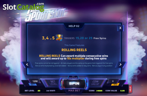 Οθόνη7. Sport Slot Κουλοχέρης