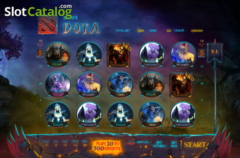 Οθόνη2. Dota Slot Κουλοχέρης 