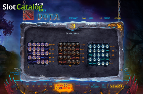 Οθόνη7. Dota Slot Κουλοχέρης 