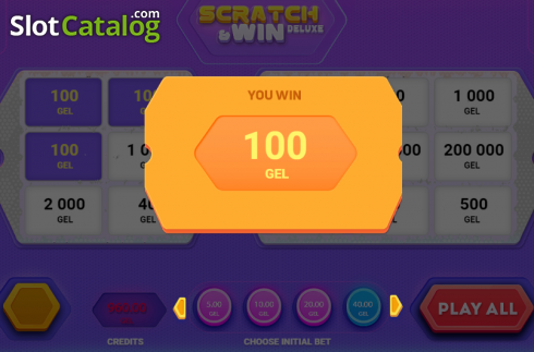 Οθόνη3. Scratch&Win Deluxe Κουλοχέρης
