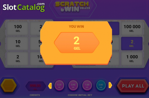 Οθόνη4. Scratch&Win Deluxe Κουλοχέρης