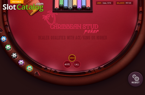 Οθόνη2. Caribbean Poker (Smartsoft Gaming) Κουλοχέρης 