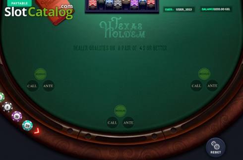 Οθόνη2. Texas Holdem (Smartsoft Gaming) Κουλοχέρης