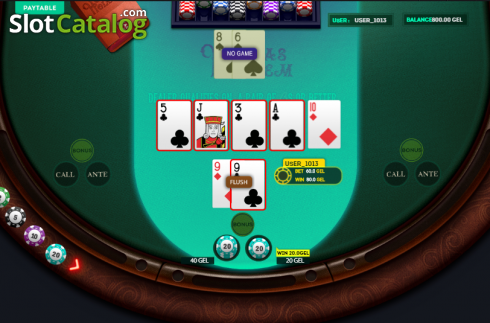Οθόνη4. Texas Holdem (Smartsoft Gaming) Κουλοχέρης