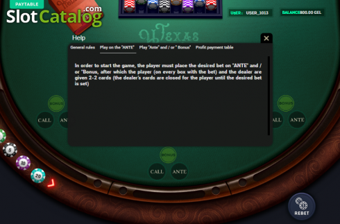 Οθόνη6. Texas Holdem (Smartsoft Gaming) Κουλοχέρης