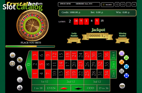 Οθόνη2. Virtual Classic Roulette Κουλοχέρης 