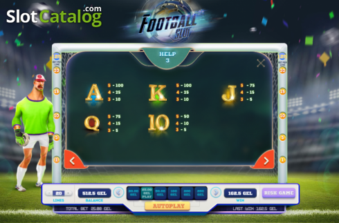Οθόνη7. Football Slot (Smartsoft Gaming) Κουλοχέρης
