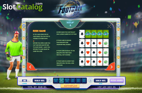 Οθόνη8. Football Slot (Smartsoft Gaming) Κουλοχέρης