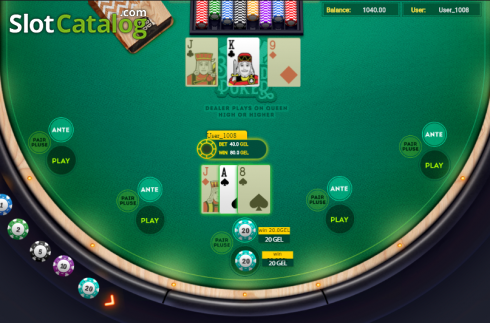 Οθόνη3. 3 Card Poker (Smartsoft Gaming) Κουλοχέρης