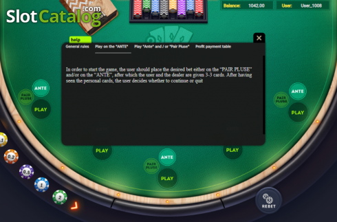 Οθόνη6. 3 Card Poker (Smartsoft Gaming) Κουλοχέρης